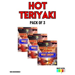 Space Rocket Hot Teriyaki Beef Jerky 2.5oz 3-Pack - 1 of 3