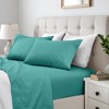 600 Thread Count Cotton Blend 4 Piece Deep Pocket Soft and Silky Sheet Set by Blue Nile Mills - 2 of 4