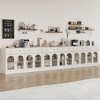 Heynemo Sideboard, Sideboard with Adjustable Shelves & 4 Doors, Kitchen Storage Sideboards with 2 Drawers, Wood Coffee Bar Table, White - 4 of 4