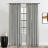 Habitat 100% Polyester Johnstown Light Filtering Faux Linen Textured Dual Header Curtain Panel Silver - 2 of 4
