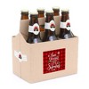 Big Dot of Happiness Merry Little Christmas Tree - Red Truck & Car Christmas Party Décor for Women & Men - 6 Beer Bottle Label Stickers & 1 Carrier - 2 of 4