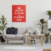 Stupell Industries Keep Calm And Carry On Red Phrase, 30" x 40" - 2 of 4