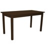 HomeRoots 60" Coffee Solid Wood Dining Table - 4 of 4