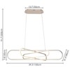 Rennnsan Unavra 39"W Geometric Aluminum Industrial LED Dimmable Chandelier in Silver - 3 of 4