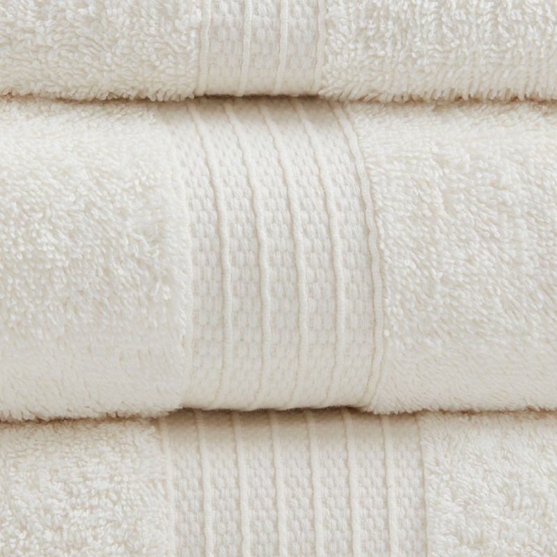100% Organic Cotton 6pc Absorbent Ultra Soft Bath Towel Set, 4 of 12