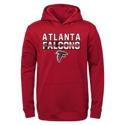 Nfl Atlanta Falcons Boys' Long Sleeve Performance Hooded Sweatshirt : Target