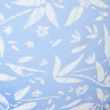 french blue batik floral