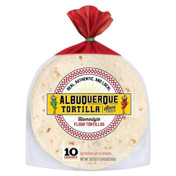 Albuquerque Homestyle Taco Size Flour Tortillas - 21.67oz/10ct