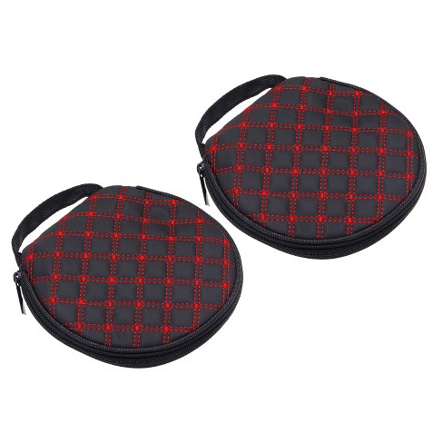 Unique Bargains Portable Grid Tote Dividers Cd Case 2 Pcs : Target