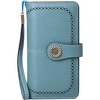 Wikineon Women's Leather Credit Card Holder Wristlet - RFID Blocking Technology for Identity Protection, Large Capacity Design Holds Cards - 2 of 4