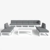 LayinSun 10-Piece Large Outdoor Modular L-Shaped Sectional Set with Coffee Table - 2 of 4