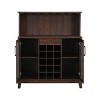 Wine Bar Cabinet with Glass Doors - Home Source - 3 of 4