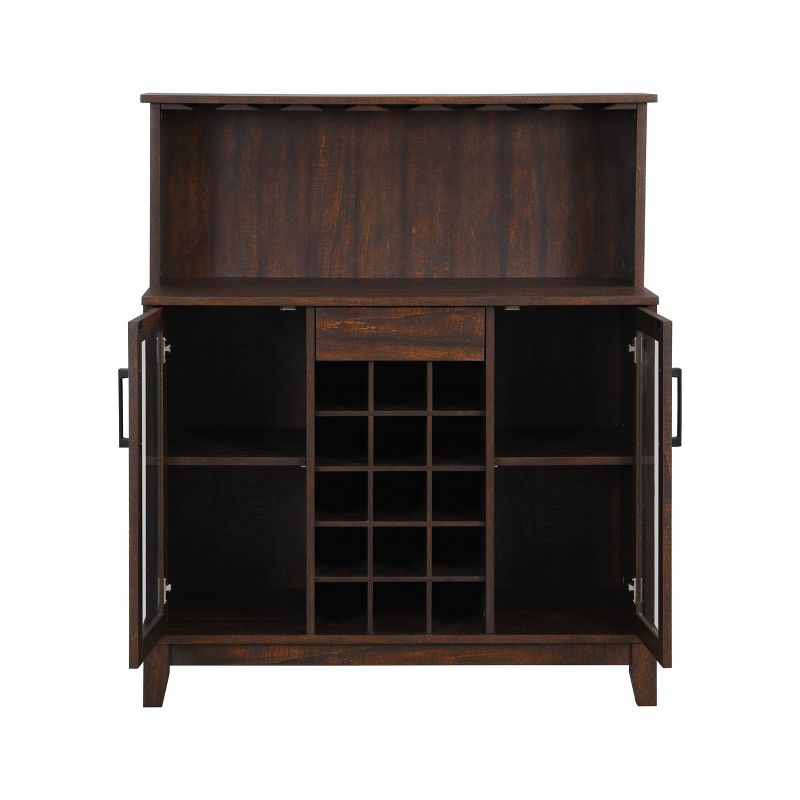 Wine Bar Cabinet with Glass Doors - Home Source, 4 of 9
