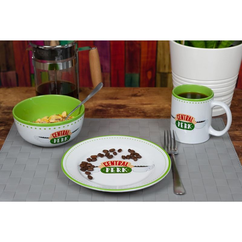 Ukonic Friends Central Perk Coffee House Dining Set Collection | 3-Piece Dinner Set, 3 of 7