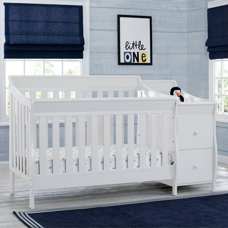 Delta Children Bentley Convertible Baby Crib and Changer, 3 of 11