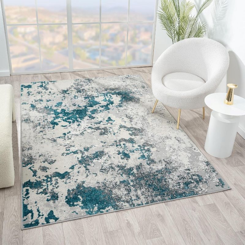 LUXE WEAVERS Modern Abstract Rug High Low Texture, 1 of 13