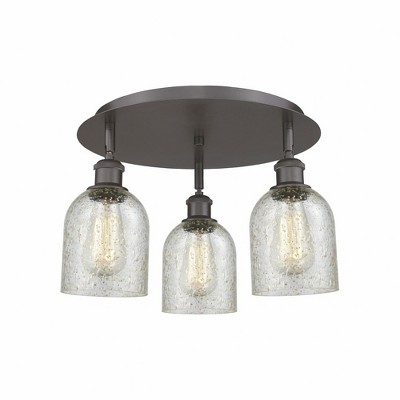 Caledonia - 3 Light Flush Mount In Industrial Style-9.5 Inches Tall and 16.75 Inches Wide