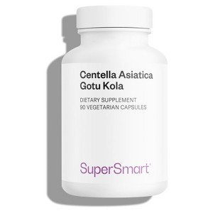 SuperSmart Centella Asiatica 180mg per Day - Gotu Kola Extract Supplement | Non-GMO & Gluten Free - 90 Vegetarian Capsules - 1 of 1