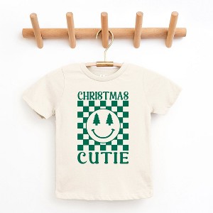The Juniper Shop Christmas Cutie Checkered Toddler Short Sleeve Tee - 1 of 3