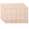 The Lakeside Collection Springtime Plaid Set of 4 Placemats or Runner - 4 of 4