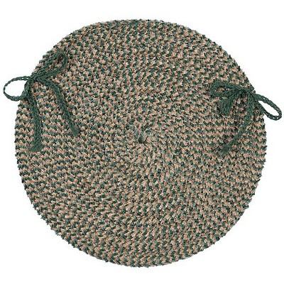 Colonial Mills Softex Check - Myrtle Green Check Chair Pad, Set of 4