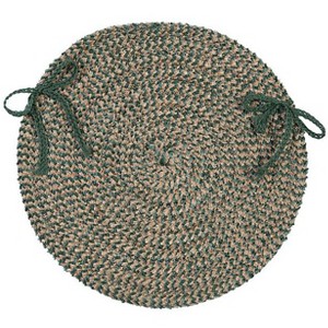 Colonial Mills Softex Check - Myrtle Green Check Chair Pad, Set of 4 - 1 of 2