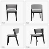 Etelifrank Set of 2 Modern Upholstered Dining Chairs - 2 of 4