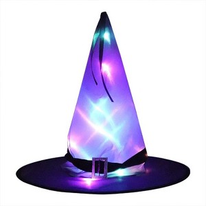 MyKids-USA Halloween Glowing Witch Hat Ghost Festival Decoration Props - 1 of 3