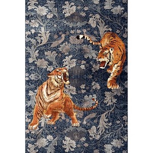 Washable Area Rug Boho Floral Carpet for Bedroom Bedroom Rug - 1 of 1
