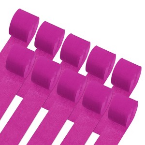 Unique Bargains Fine Texture Lightweight Soft to the Touch Not Easy to Fade Crepe Paper Streamers 10 Pcs - 1 of 4