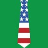 Men's Design By Humans Fourth Of July Simple American Flag Tie By FreshDressedTees T-Shirt - 2 of 2