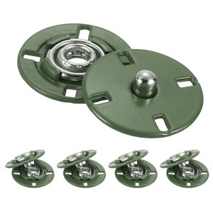 Unique Bargains Alloy Invisible Durable High Hardness Buckle Fasteners Press Studs Buttons 5 Pcs - 1 of 4