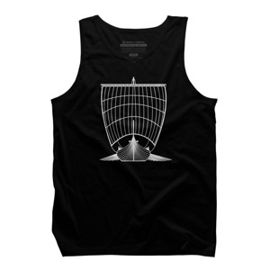 Men's Design By Humans Viking longship By gegogneto Tank Top - 1 of 2