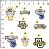 Marquette University Basketball Sports 50ct Vinyl Large Deluxe Stickers Variety Pack - 2 of 4