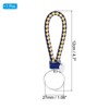 Unique Bargains Braided PU Leather Wallet Keychain with Stainless Steel Key Ring - 2 of 3
