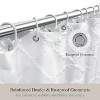 LunaLulinlk White Boho Shower Curtains With Tassels,Heavy-Duty Mold/Mildew-Resistant - 4 of 4