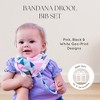Dodo Babies Baby Bandana Drool Bibs For Girls + 2 Pacifier Clips + Pacifier Case in a Gift Bag, Pack of 4 Premium Quality - 2 of 4