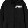 Jaws Franchise Surf Shop on Black Full ZIp Adult Hoodie - 2 of 4