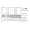PAGED 3 in 1 Crib Wooden Convertible Baby Bed Frame with Panel, Adjustable Mattress Heights for Bedroom - 4 of 4