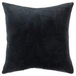 22"x22" Oversize Reversible Solid Square Throw Pillow Cover Black - Rizzy Home