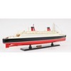 HomeRoots 11" Black and Red SS France Boat Hand Painted Decorative Boat - 4 of 4
