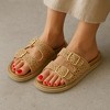 CUSHIONAIRE Women's Weaver Woven footbed sandal with +Comfort - 3 of 4