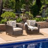 Nertpow Single Outdoor Club Chair ¨C Durable PE Rattan & Iron Frame with Waterproof Cushion for Patio, Porch & Poolside - 3 of 4
