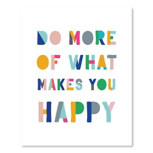 Courtside Market What Makes You Happy 16x20 Gallery-Wrapped Canvas - 1 of 4