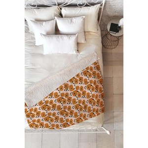 alison janssen Boho Poppies Fleece Blanket - Deny Designs - 1 of 2