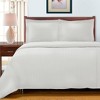 Premium 600-Thread Count Cotton Stripe Duvet Cover and Pillow Sham Set by Blue Nile Mills - 2 of 4