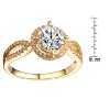 Guili Bold Sterling Silver Gold Plated Cubic Zirconia Statement Style Elegant Sparkling Timeless Luxurious Chic Fashion Jewelry Size 6, 7, 8 - 2 of 4