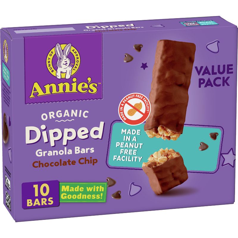Annie&#39;s Organic Chocolate Dipped Granola Bars - 10ct/9.2oz, 1 of 10