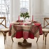 Elrene Prestige Poinsettia Jacquard  Tablecloth - Elrene Home Fashions - 2 of 2