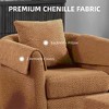 Wooakway Swivel Accent Chair with Ottoman Set Barrel Armchair with Removable Back Pillow with 2 Armrest Covers for Living Room Bedroom Office - 4 of 4